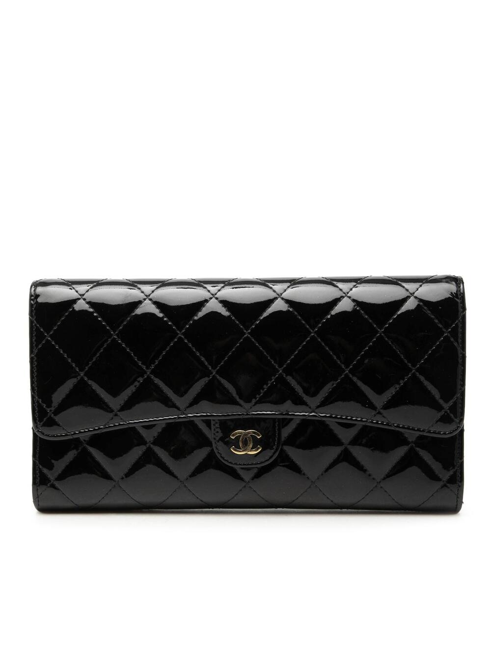 Chanel Cc Quilted Patent Classic Flap #346344C10B
